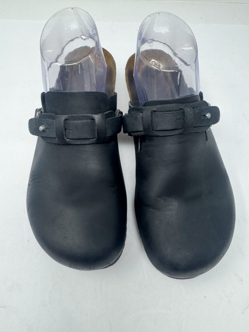 Birkenstock Papillio Dana Oiled Leather Wedges Black Size 38 - Picture 5 of 10